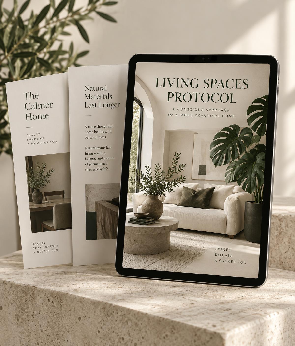 Living Spaces Protocol guide and printable pages